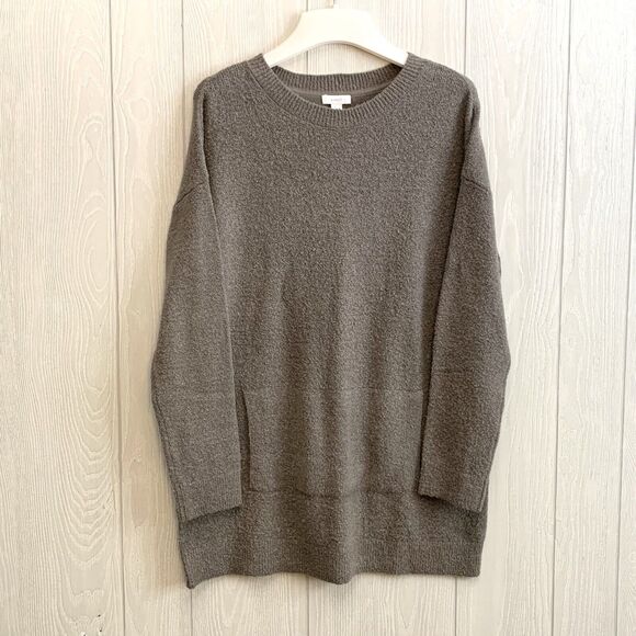 Pure Jill Oversized Sweater Front Pocket Portabello XS NWT - Picture 1 of 6